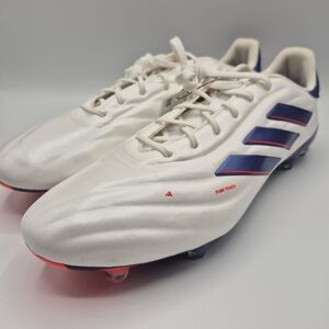 Adidas Soccer Copa Pure 2 Elite FG Cloud White Blue Cleats IG6402 Men's Size 13